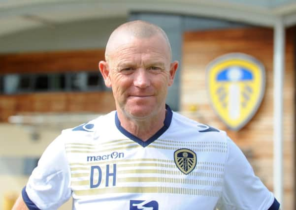 Leeds United head coach David Hockaday at Thorpe Arch for the first day of pre-season training.