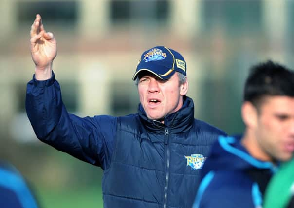 Rhinos coach Brian McDermott.