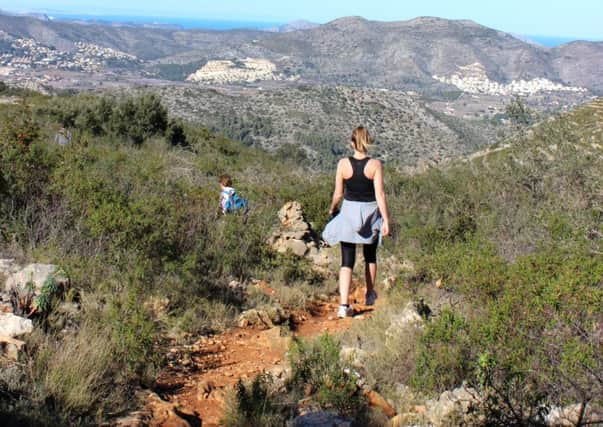 The landscape around Bernia is perfect for walking.