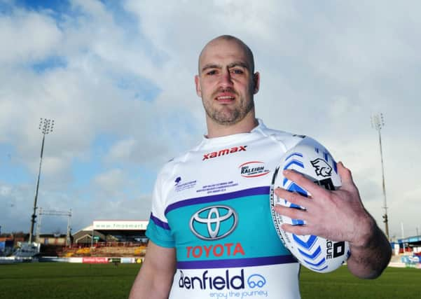 Andy Raleigh in his testimonial shirt.
 (Picture: Jonathan Gawthorpe).