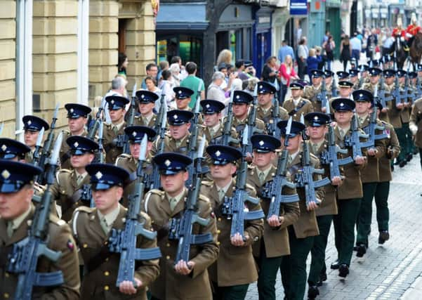 The Royal Dragoons Guards set off from York Minster. PIC: Jonathan Gawthorpe