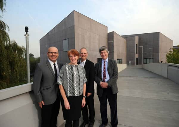 Nino Vella, Frances Guy,Gordon Watson and James Hamilton at the Hepworth Gallery.
Picture by Simon Hulme