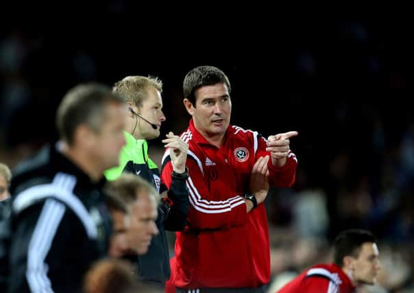 Sheffield United's manager Nigel Clough