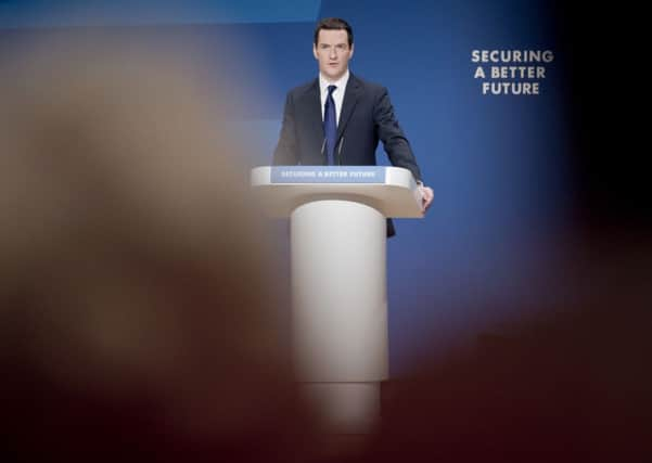 Chancellor George Osborne makes his keynote address to the Conservative Party conference