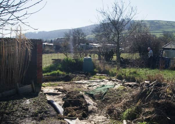 Andrew Brown was less than enthused about the state of his allotment.