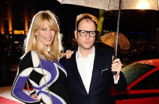 Claudia Schiffer and her husband Matthew Vaughn Photo credit PA