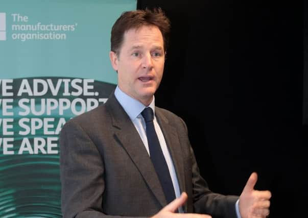 Deputy PM Nick Clegg