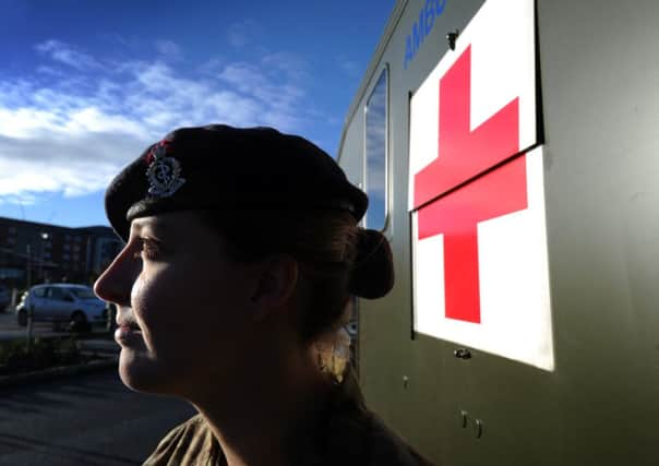 Pte Bronwyn Whitham from Sheffield, at Catterick Garrison. Picture by Simon Hulme