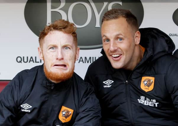 Hull City's Stephen Quinn and David Meyler.