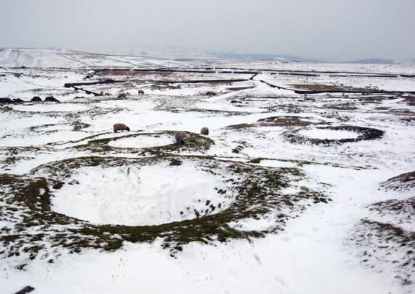 Former mine shafts at Yarnbury.