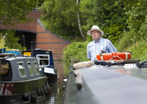 John Sergeant has to navigate 44 locks during his journey across the Pennines. Picture: Alaska TV/ITV