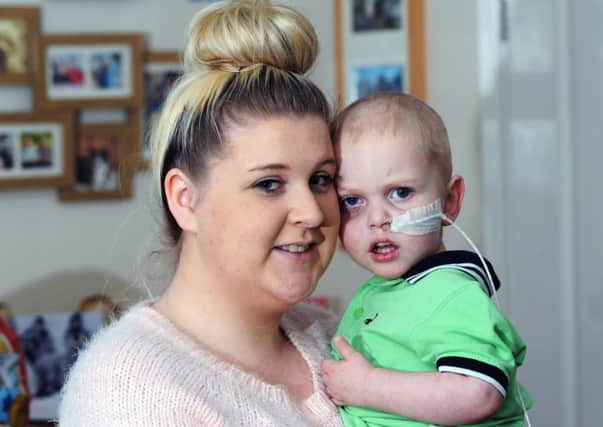 Sophie Hoult with son Riley