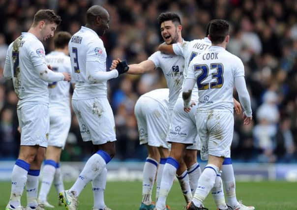 Alex Mowatt celebrates his goal.