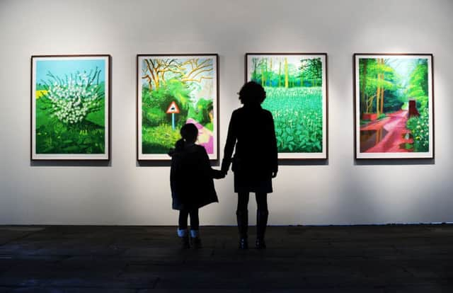 The new Hockney pictures on display at Salts Mill, Saltaire.   Pictures by Jonathan Gawthorpe.