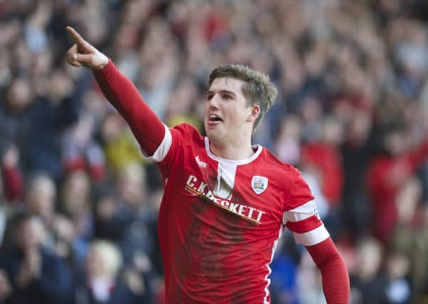 George Waring celebrates after scoring Barnsley's second goal. 


(Picture: Dean Atkins)