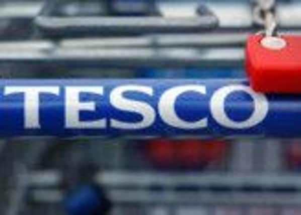 Tesco logo.