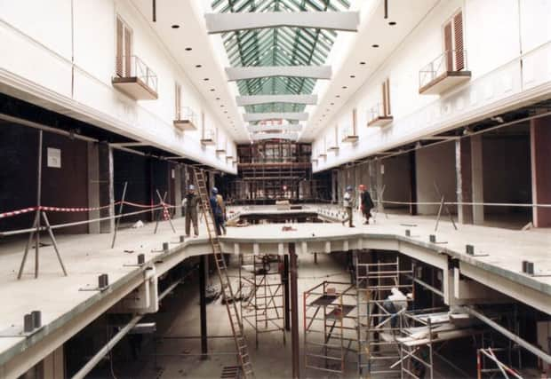 Meadowhall Shopping Centre, Sheffield, under construction