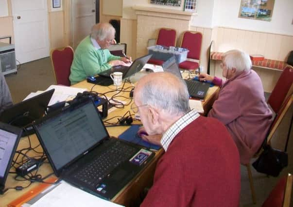 The research room in action