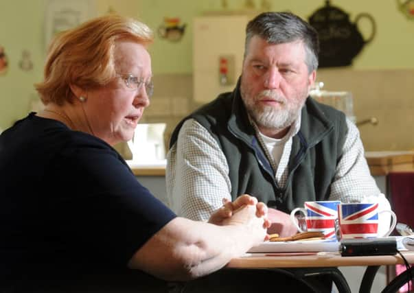 Ian Clayton and Margaret Handforth pictured at the Castleford Womens Centre.