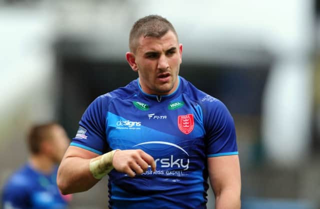 DETERMINED: Hull KR's Adam Walker. Picture: Tony Johnson