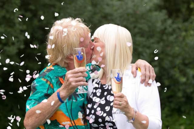 David Long and Kathleen Mackenzie celebrating their win