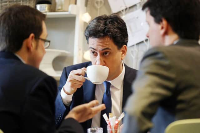 Ed Miliband speaks to The Yorkshire Post in Woodlesford today