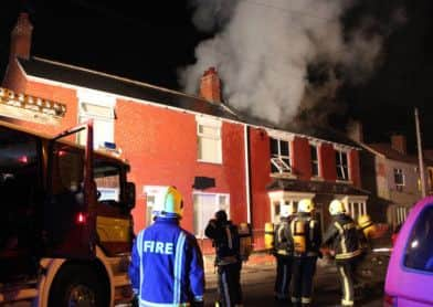 The scene of the fatal fire at Laughton Common. Picture: South Yorkshire Fire and Rescue Service