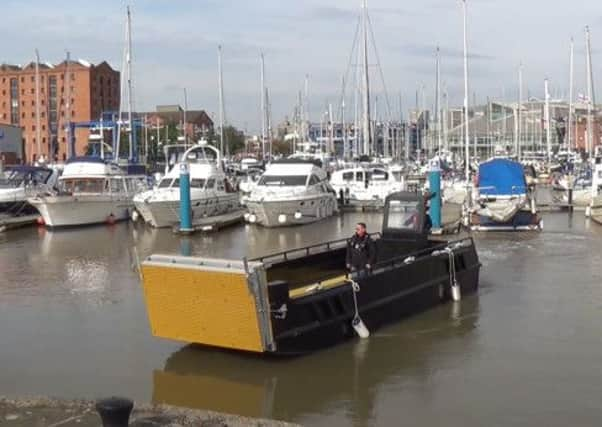 The type of landing craft, built in Hull, and heading out to Ghana as a hospital boat.