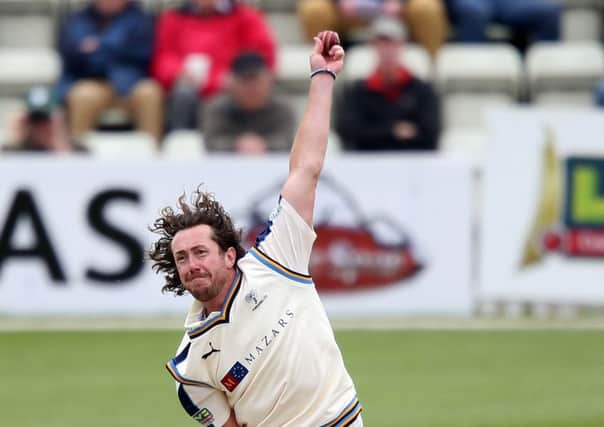 Yorkshire's Ryan Sidebottom.