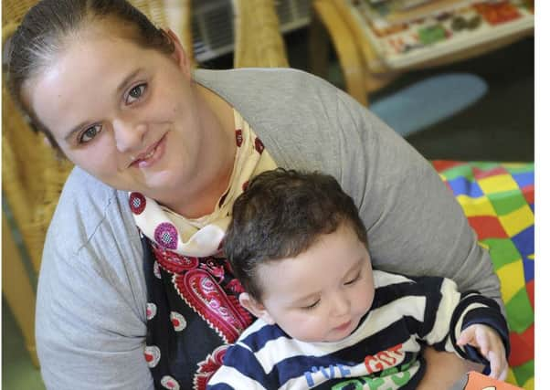 Stacey Butterfield with her son Subhan Mohammed.