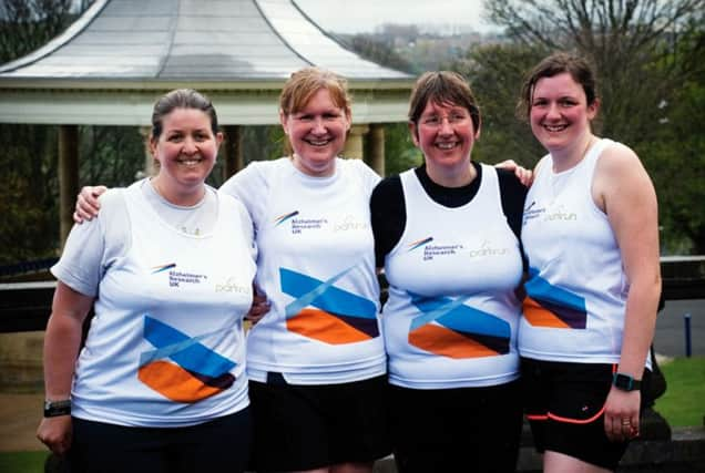 The organisers of the Arthur James Memorial Parkrun, from left: race director Linda Bussey, Kim James, Sue Gregson and  Mr James' granddaughter Vikki Lomas.