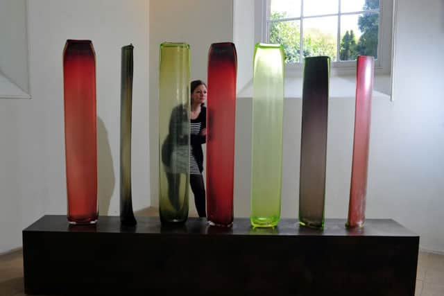 Kate Robertson looks at glass work by renowned Venetian artist Laura de Santillana.
Picture Tony Johnson