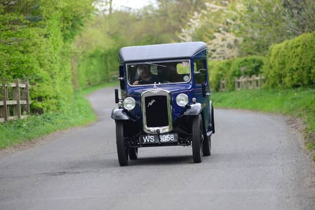 Mark Stewart from Harworth near Doncaster has restored a 1935 Austin 7 AVH van. Picture: Scott Merrylees