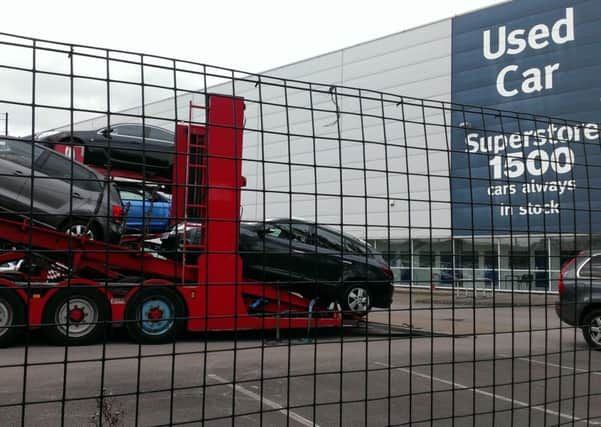 Car transporter at Carcraft Sheffield