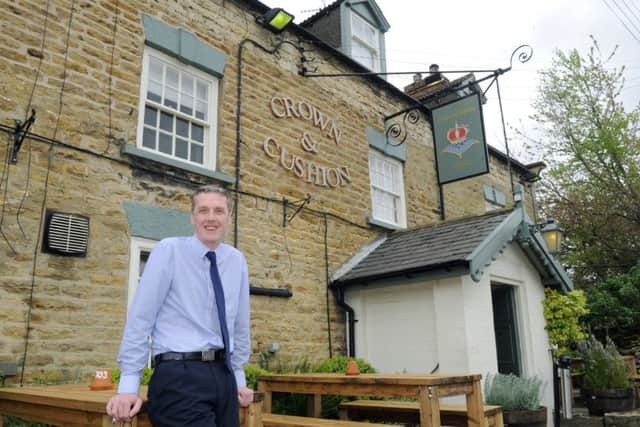 OPEN DOOR: Guy Richardson, general manager of the Crown and Cushion in Malton, which is hosting a Friendship Lunch on June 1. Picture: Gary Longbottom.