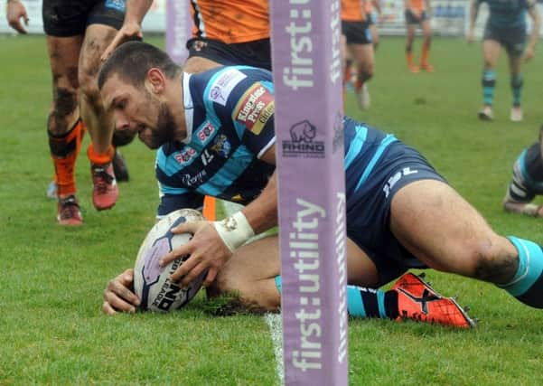 Castleford Tigers v Leeds Rhinos Super League 3rd April 2015
Ryan Hall try