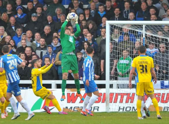 Scott Flinders in action against Exeter City. Picture by FRANK REID