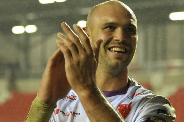 Dane Tilse after the Ladbrokes Challenge Cup Round 6 clash between Wigan Warriors v Hull KR.