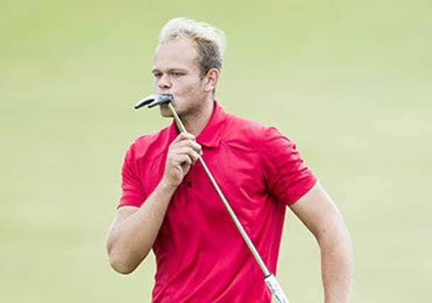 Yorkshire county player Jonathan Thomson on his way to firing a six-under-par 66 in the third round of the Brabazon (Picture: Leaderboard Photography).