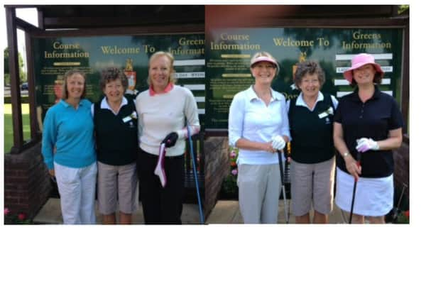 Yorkshire captain Jean Waring and the Challenge Bowl semi-finalists.