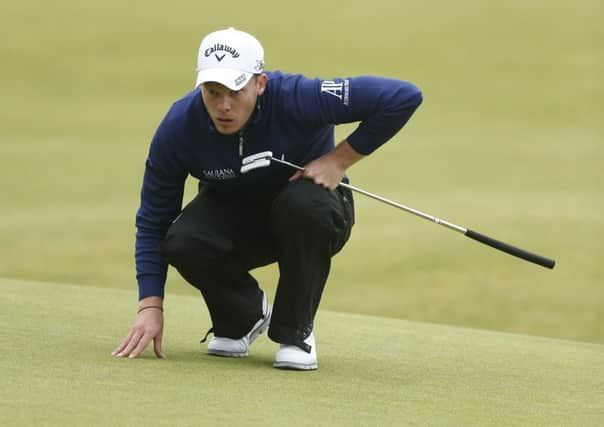 Sheffield's Danny Willett on the 18th during day one of The Open Championship.