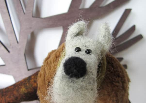 Felted dog by Von Allen