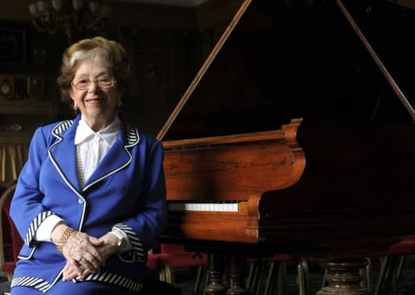 Dame Fanny Waterman at Leeds Civic Hall.