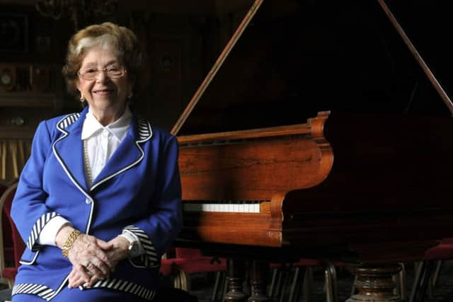 Dame Fanny Waterman at Leeds Civic Hall.