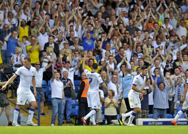 Mirco Antennucci celebrates his goal.