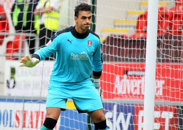 Rotherham goalkeeper Kelle Roos.