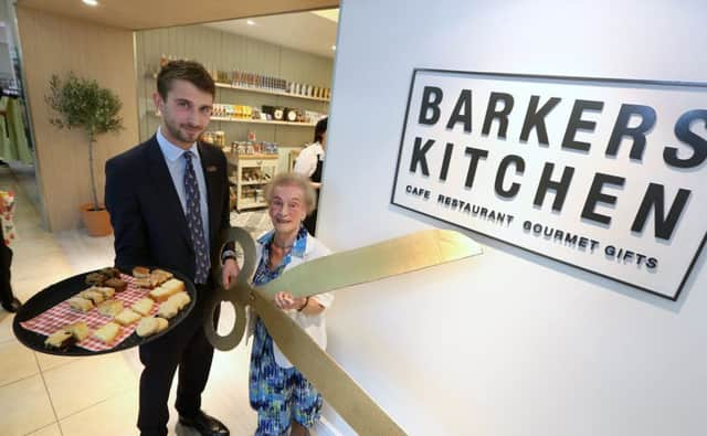 Anne Coward with Guy Barker at Barkers in Northallerton