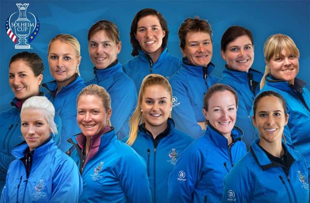 Europe's 2015 Solheim Cup team.