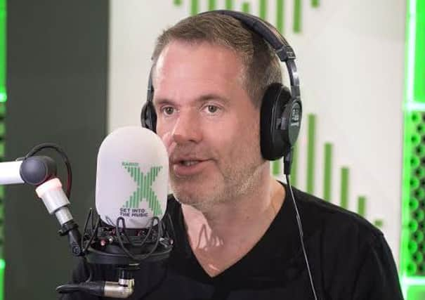 Chris Moyles in the studio today.