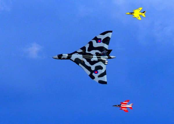 The Vulcan at the air show in Yorkshire